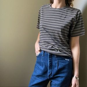 Vintage Lands End Striped T- Size L (EUC)